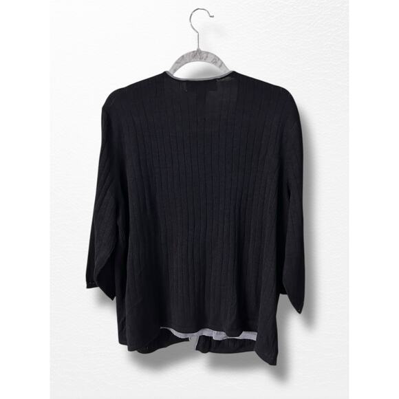 Vintage 100% Silk Maggie McNaughton Layered Sweater, Size 1X - Picture 2 of 8